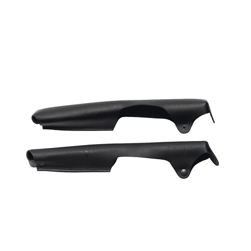 LOW CHAIR 30 LEATHER ARM in Black