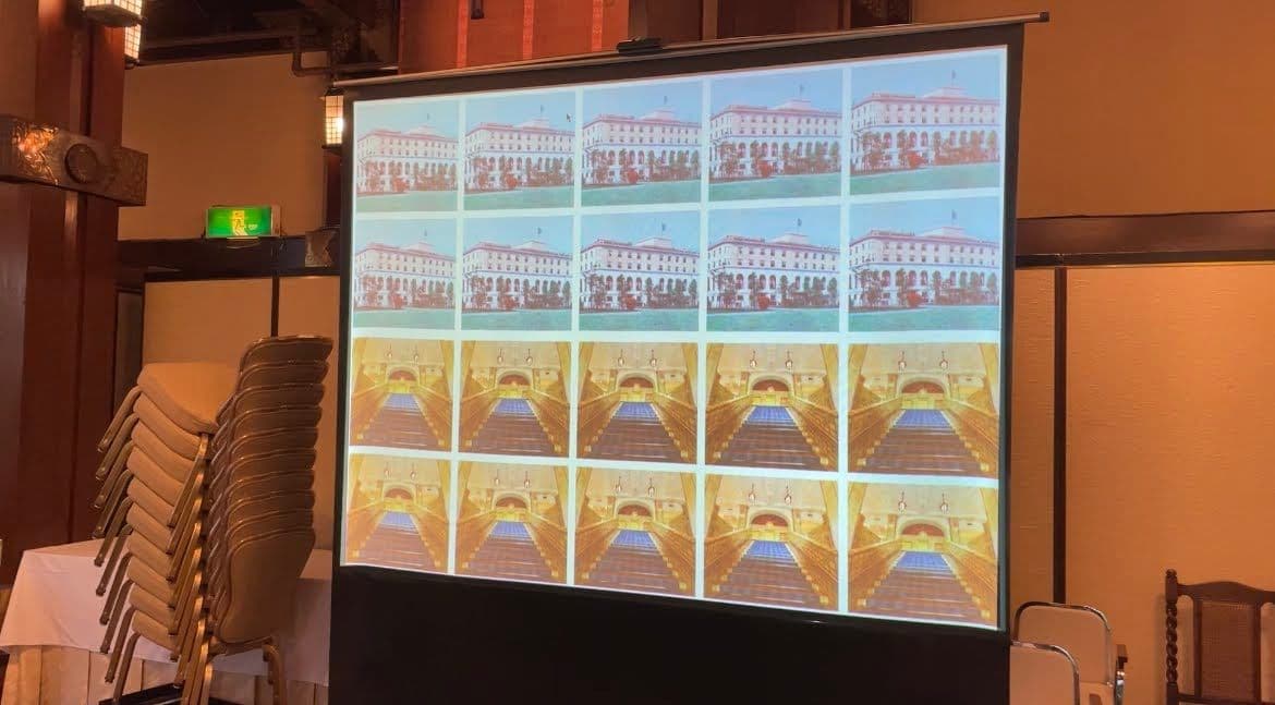 自作フォトシュシュシステムの設営風景